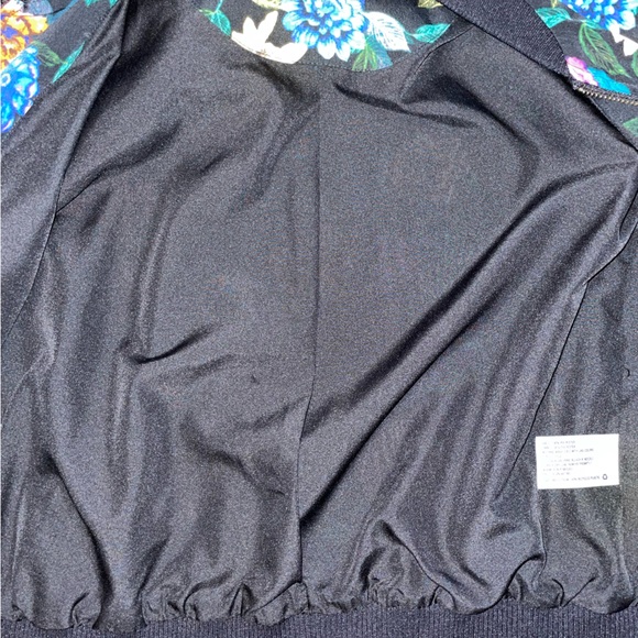 Ambar Floral Bomber Jacket Size XS Lined with Pockets - Picture 8 of 8